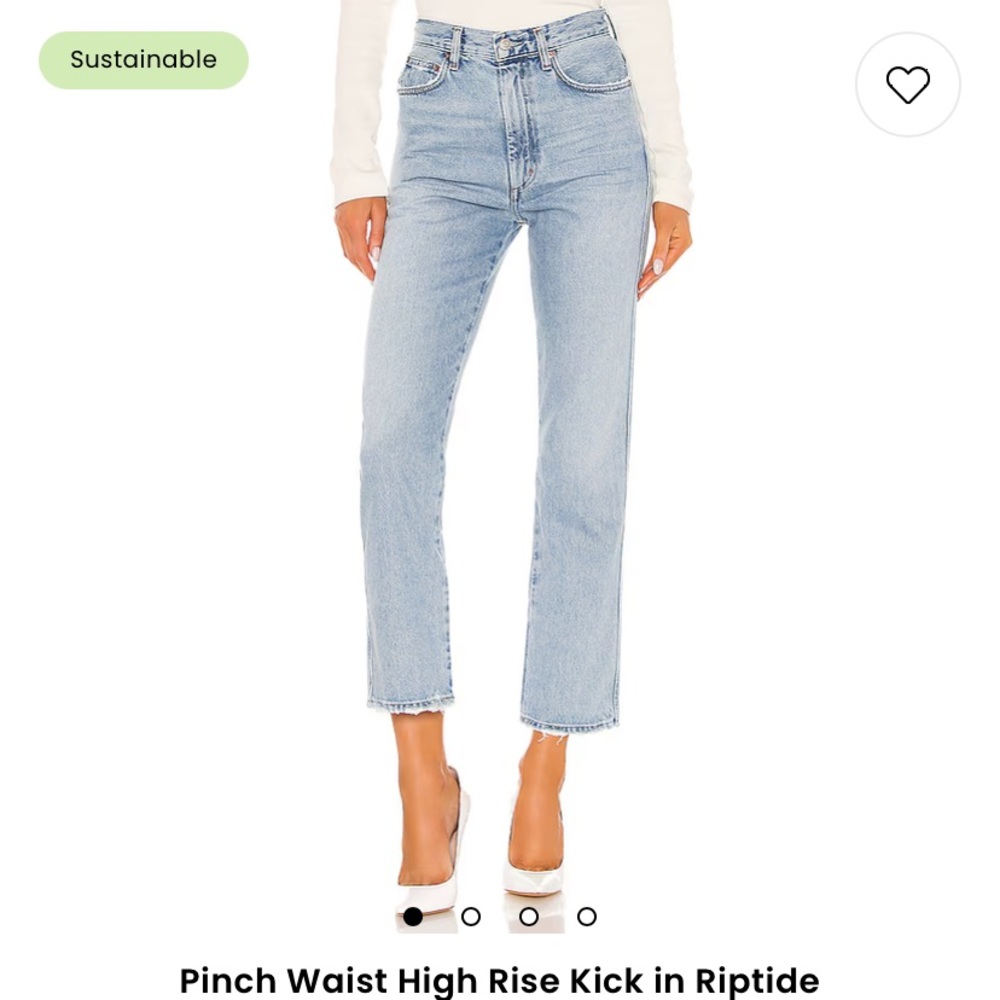 Agolde pinch waist high rise kick 24